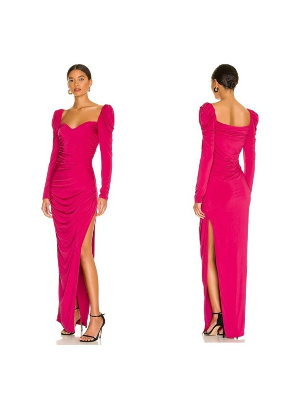 MAJORELLE Sweetheart Gown - Berry Red